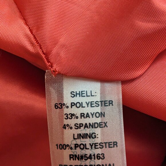 Calvin Klein Women’s Sz 6 Red Sleeveless Sunburst Sheath Dress Style #CD3X1LC7 - Picture 9 of 9